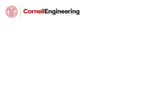 Cornell Engineering logo with Cornell University seal on white background