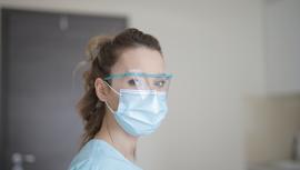 Woman in PPE