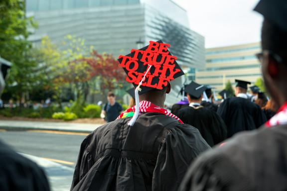 Graduation cap be true to thy self