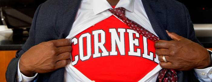 Cornell shirt under suit